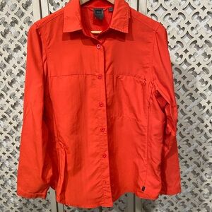 REI Women's UPF 30 Hiking Jacket Nylon Vented Size L